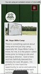 Mobile Screenshot of mthopebiblecamp.com
